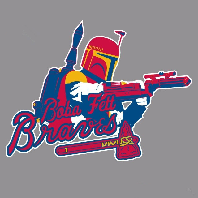 Atlanta Braves Star Wars Logo iron on transfers